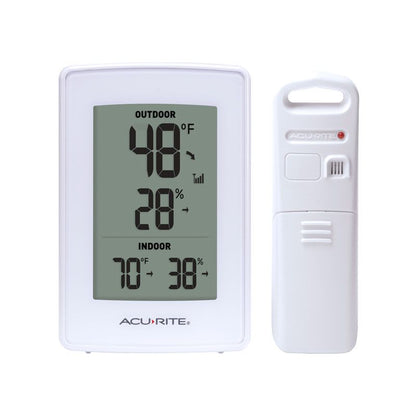 White Indoor Outdoor Digital Thermometer and Humidity Gauge - 00609SBLA2