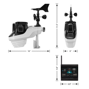 AcuRite Professional Home Weather Station with WiFi Display, Lightning Detection, Temperature, Humidity, Rain Gauge, Wind Speed/Direction Sensors