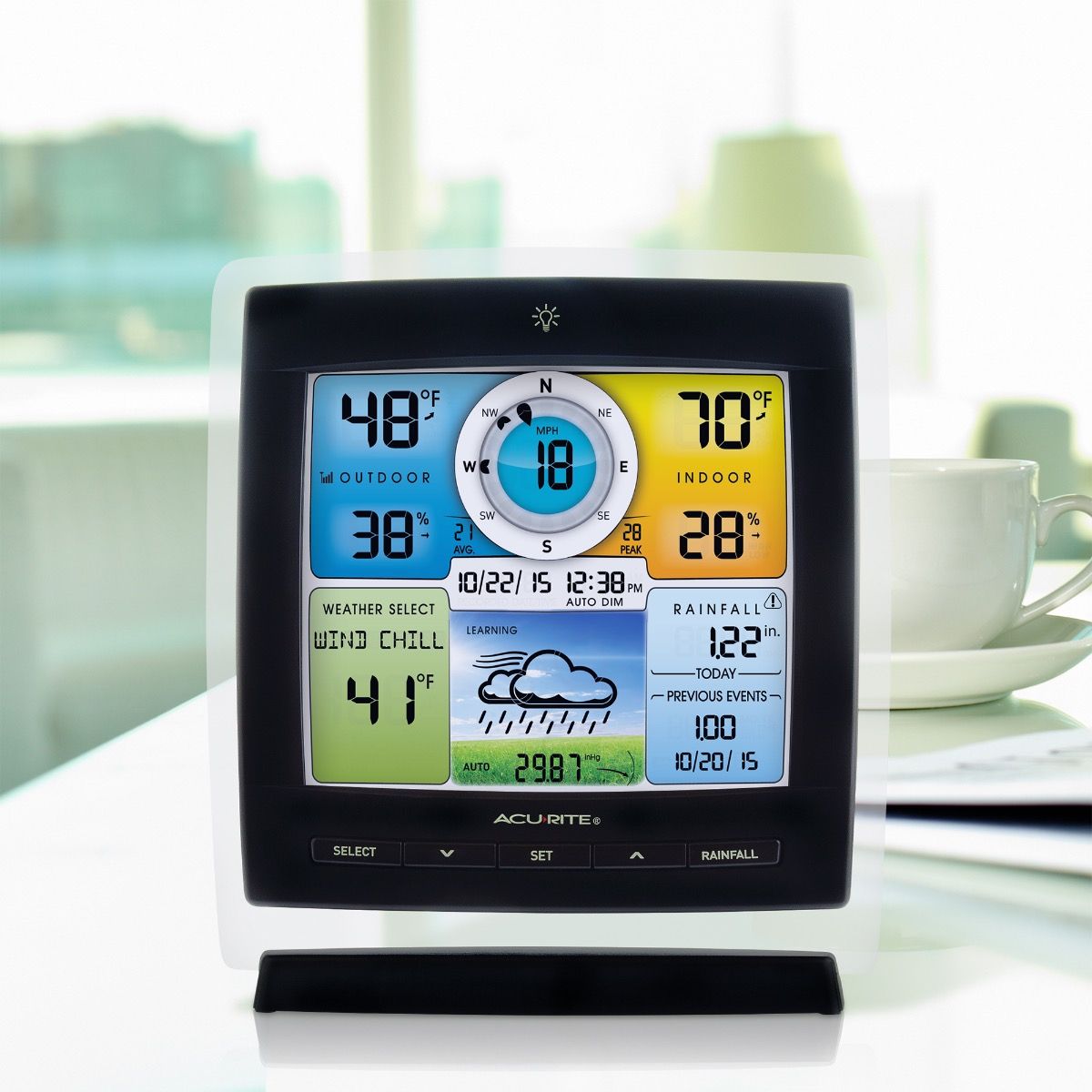 AcuRite Iris (5-in-1) Weather Station with Color Display for Indoor and Outdoor Temperature and Humidity, Wind & Rain with Built-In Barometer - Weathershack