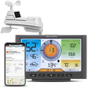 AcuRite Iris (5-in-1) Weather Station with Wi-Fi Connection to Weather Underground