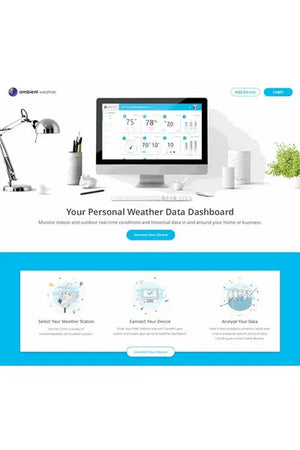 Ambient Weather WS-5000 Ultrasonic Professional Smart Weather Station