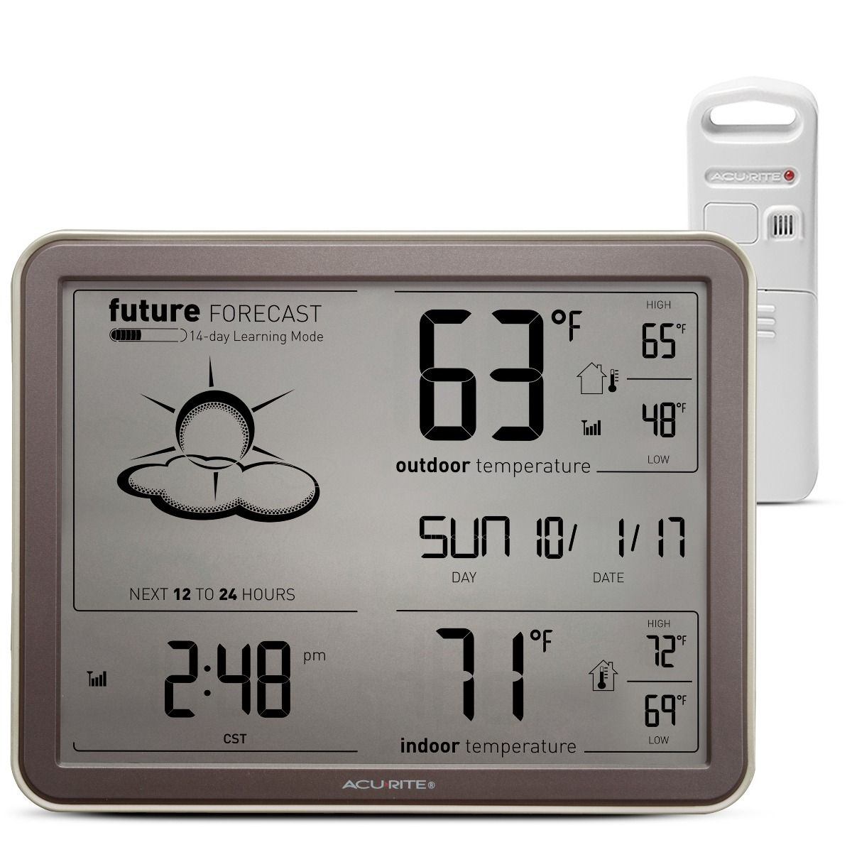 AcuRite Self-Learning Forecast Wireless Weather Station with Large Display and Atomic Clock