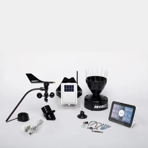 "Davis weather station kit with components.