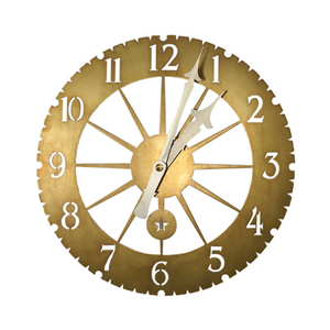 Conant Jeffersonian Clock - Living Finish Brass