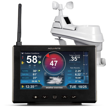 AcuRite 5-in-1 HD Weather Station with Temperature, Humidity, Wind and Rain Sensors