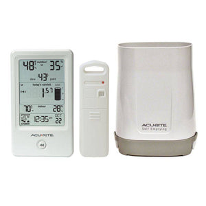 Acurite Digital Rain Gauge with Indoor/Outdoor Temperature & Humidity with Storm Alert