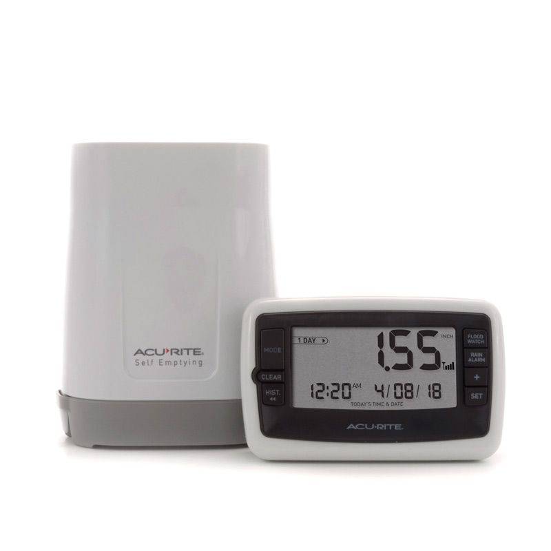 Digital Rain Gauge with Wireless Self-Emptying Rain Collector - 00899A2