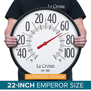 La Crosse Technology 22-Inch Emperor Size Analog Dial Thermometer