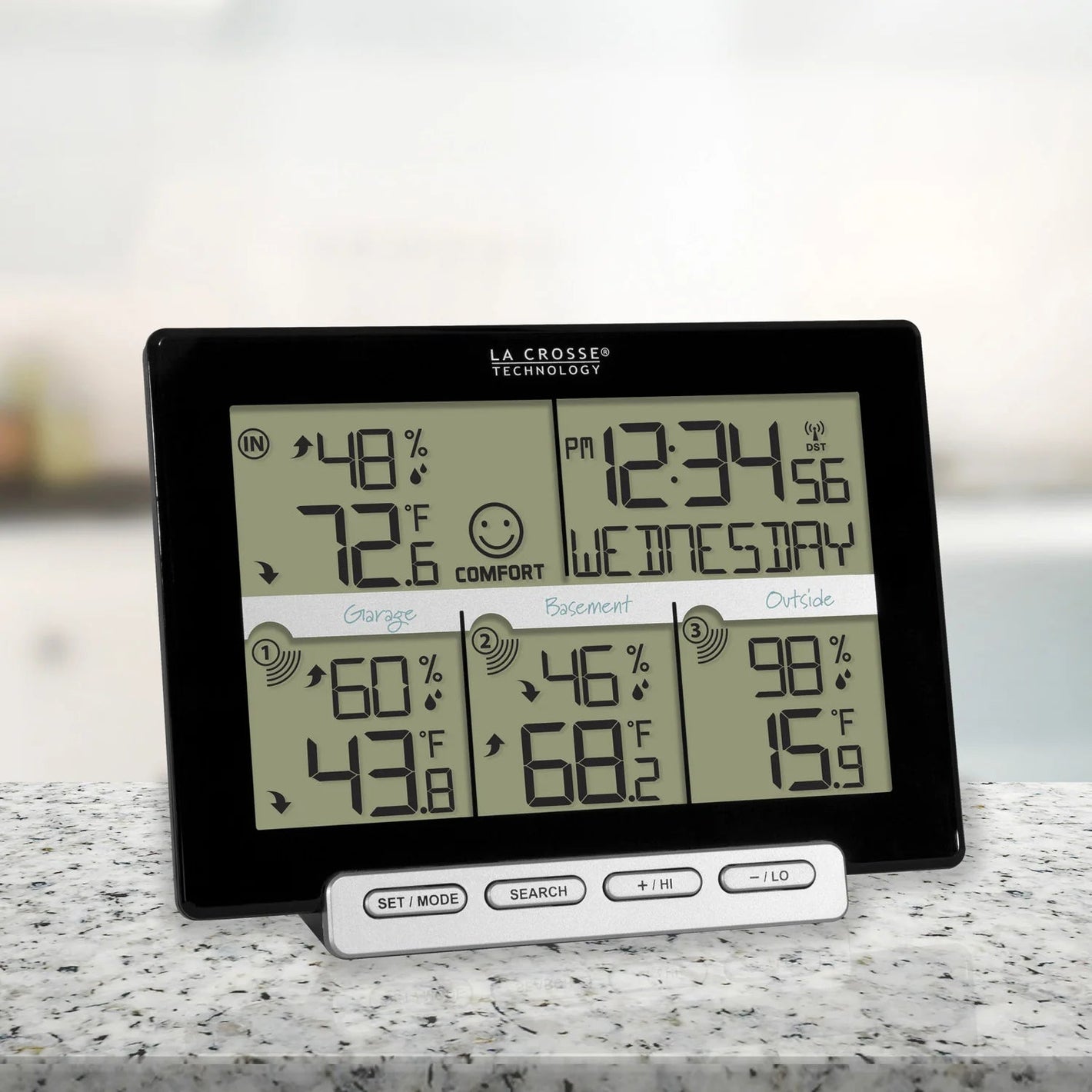 La Crosse Technology Weather Station with Multiple Location Monitoring with 3 sensors included