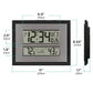 La Crosse Technology Atomic Digital Wall Clock with Temperature & Weather Forecast -512-85937-INT