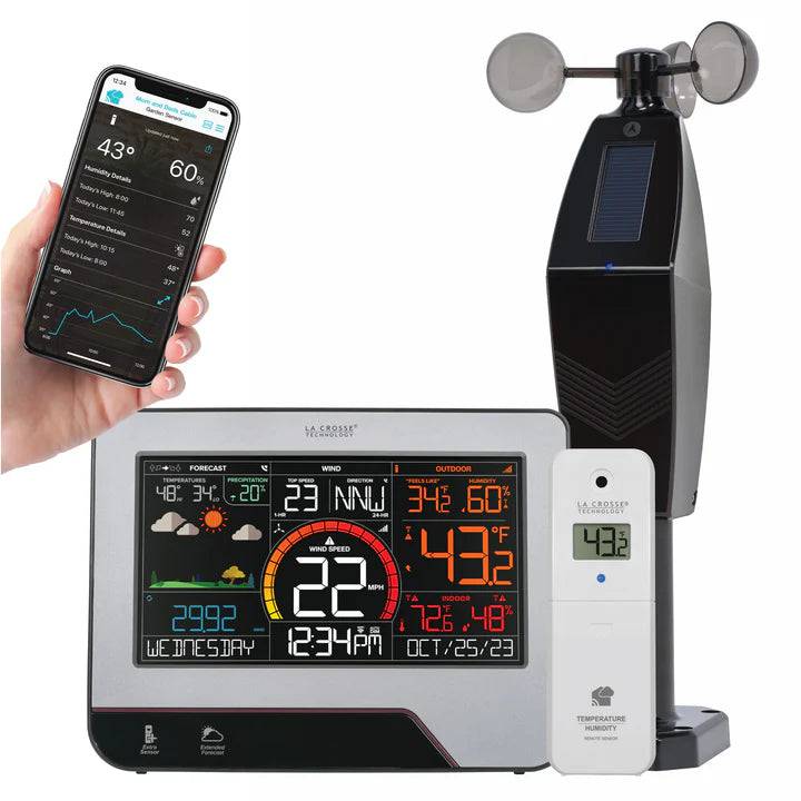 La Crosse technology Wi-Fi Color Wind Speed & Weather System - V23