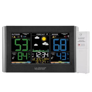 La Crosse Technology Wireless Weather Station with Customizable Alerts, Weather Forecast, Temperature, Dew Point, Humidity, Time & Heat Index - Bulk