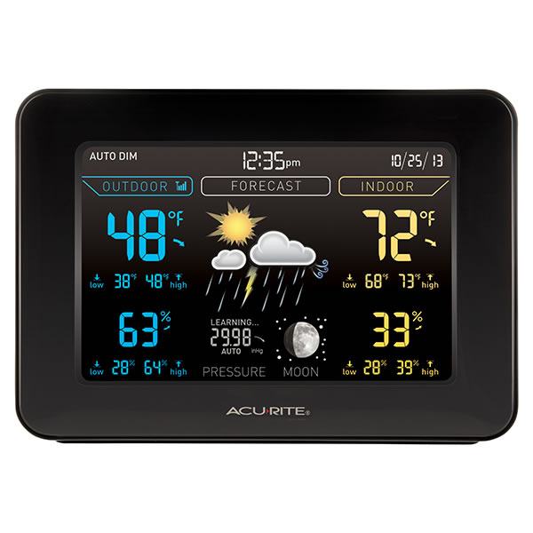 Acurite Wireless Rain Gauge with Indoor/Outdoor Temperature & Humidity