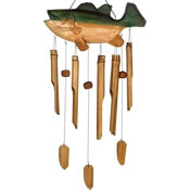 Woodstock Bass Fish Bamboo Windchime